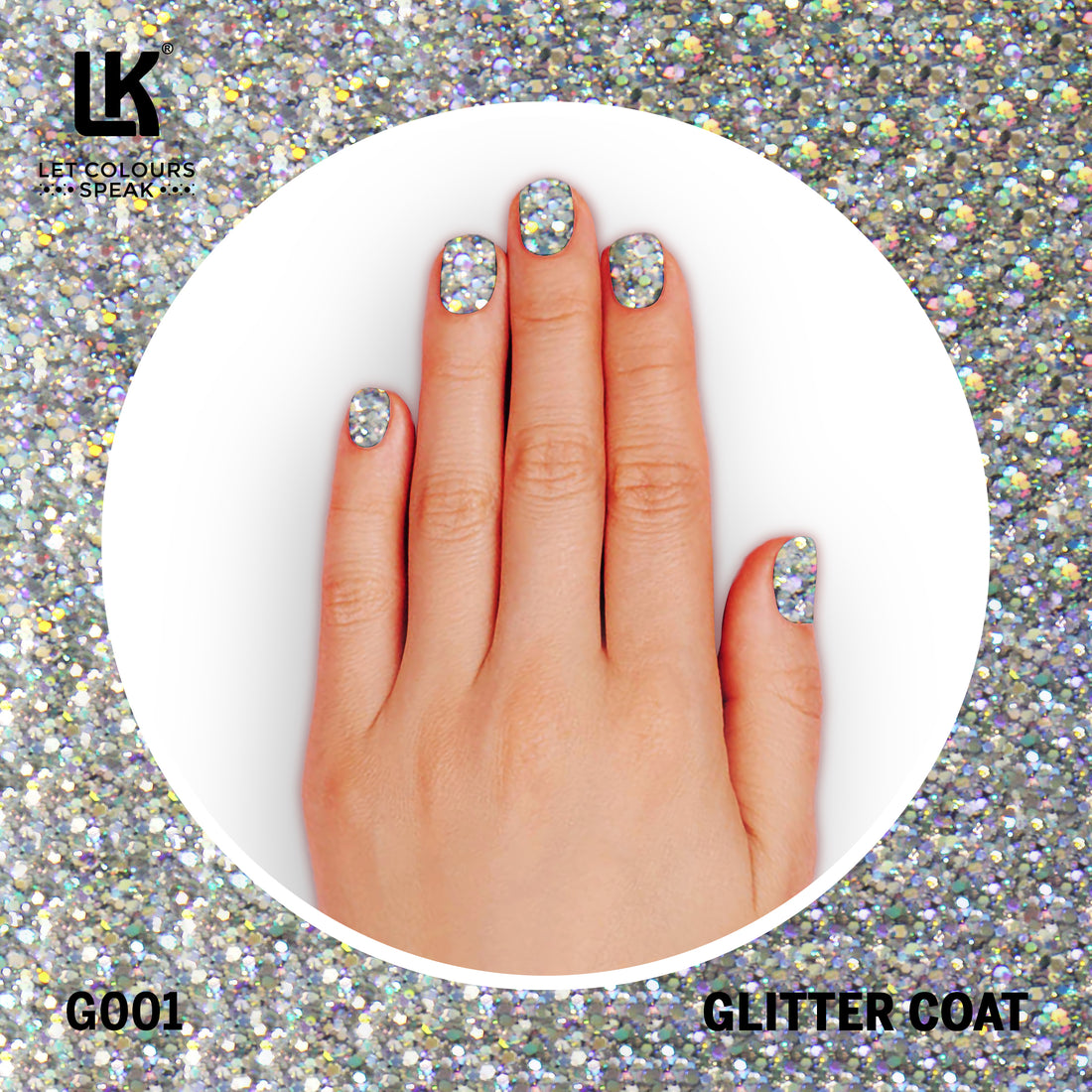 Glitter Onion Coat Glossy Nail Polish